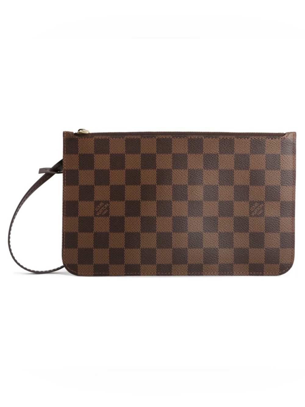 LOUIS VUITTON Neverfull GM / MM Pochette Wristlet Clutch Mini Bag Damier Ebene